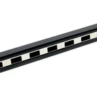 Metal profile garment cloth rack sliding floating shelf brackets black and white