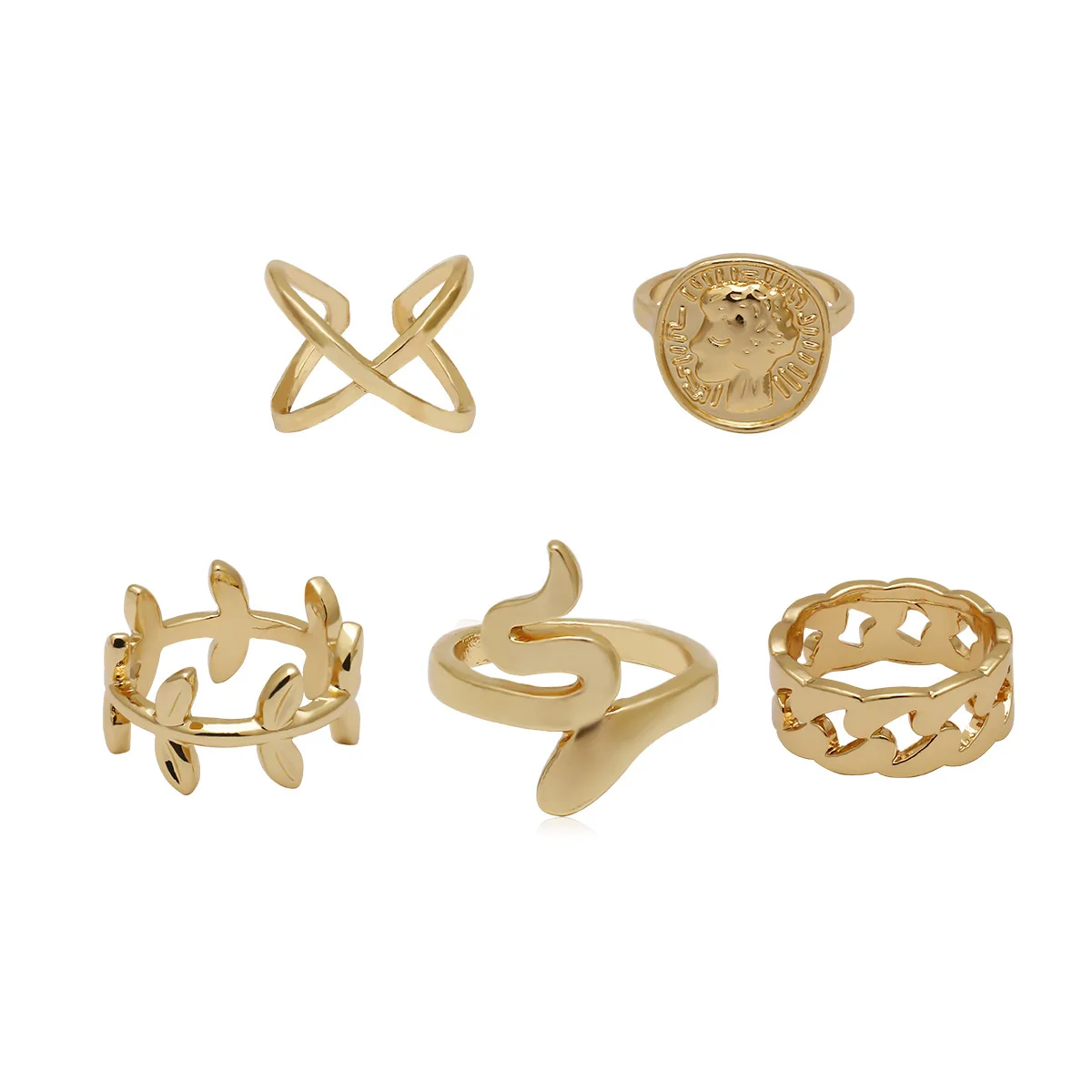 Multi Element Fashion Ins Style 5pcs Sets Ring Accessories Woman Jewelry, 18k gold
Multi Element Fashion Ins Style 5pcs Sets Ring Accessories Woman Jewelry, 18k gold