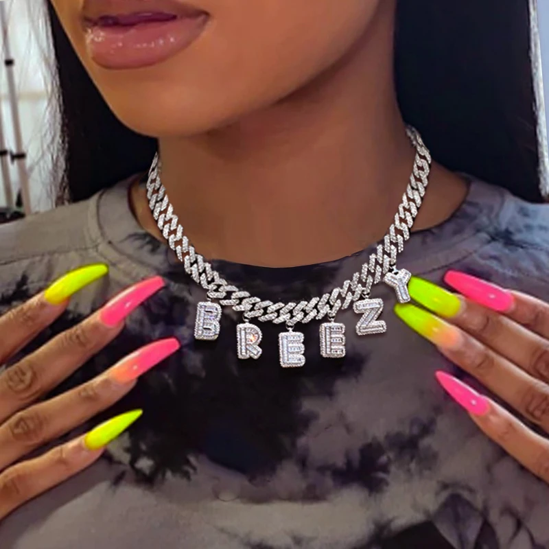 Fashion Charm Jewelry For Women Hip Hop Personality Crystal Rhinestone Diy Letter Pendant Cuban Chain Chokers Custom Necklace, Gold,silver
Fashion Charm Jewelry For Women Hip Hop Personality Crystal Rhinestone Diy Letter Pendant Cuban Chain Chokers Custom Necklace, Gold,silver