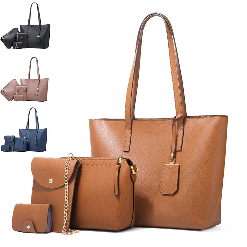 Trendy Hot Selling Korean Women Fashion 4 Pieces Set Bags Large Capacity Leather Tote Bag
Trendy Hot Selling Korean Women Fashion 4 Pieces Set Bags Large Capacity Leather Tote Bag