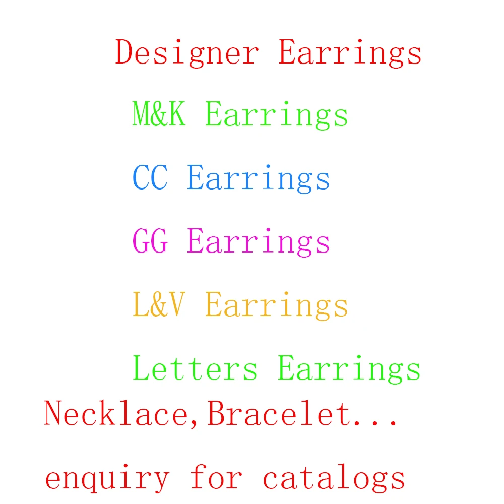 Designer Brooch Bracelet Gemstone Bamboo Channel Jewelry Letter Double Cc Earrings, Colorful
Designer Brooch Bracelet Gemstone Bamboo Channel Jewelry Letter Double Cc Earrings, Colorful