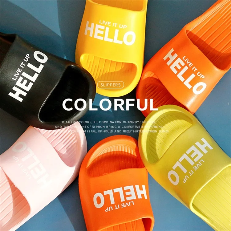 Summer Home Slippers for Women Men Non-Slip Bathroom EVA Slides Indoor Couple Shoes Wholesale
Summer Home Slippers for Women Men Non-Slip Bathroom EVA Slides Indoor Couple Shoes Wholesale