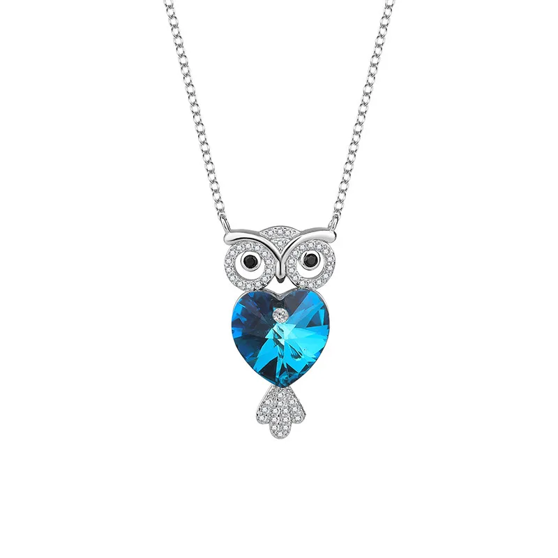 Factory Price High Quality Dropship Jewelry 925 Sterling Silver Austria Crystal Owl Pendant Necklace, 7 options
Factory Price High Quality Dropship Jewelry 925 Sterling Silver Austria Crystal Owl Pendant Necklace, 7 options