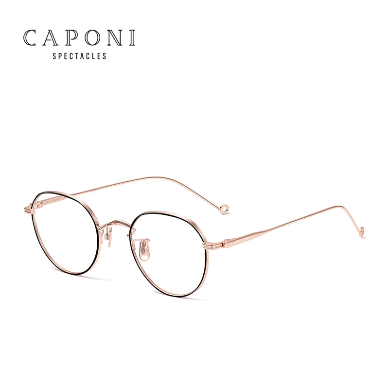 CAPONI 2020 Best Selling Metal Titanium Frame Men Blue Light Blocking Glasses For Women
CAPONI 2020 Best Selling Metal Titanium Frame Men Blue Light Blocking Glasses For Women
