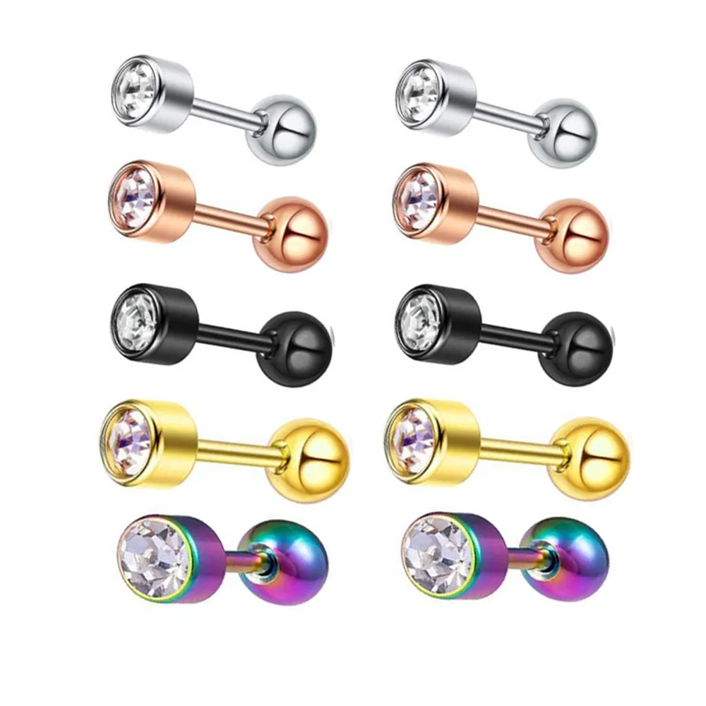 hot stainless steel cylindrical stud earrings with diamond otica Ding piercing jewelry
hot stainless steel cylindrical stud earrings with diamond otica Ding piercing jewelry