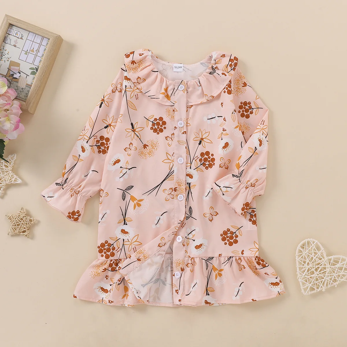 Spring New Design Kids Clothing Cartoon Long Sleeve Printed Flower Cotton Princess Baby Girl Dress
Spring New Design Kids Clothing Cartoon Long Sleeve Printed Flower Cotton Princess Baby Girl Dress