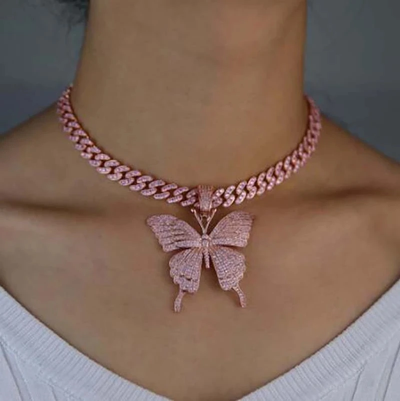 Fashion 3 Color Cubic Zirconia Butterfly Jewelry Big Butterfly Shaped Pendant Neckla, Picture shows
Fashion 3 Color Cubic Zirconia Butterfly Jewelry Big Butterfly Shaped Pendant Neckla, Picture shows