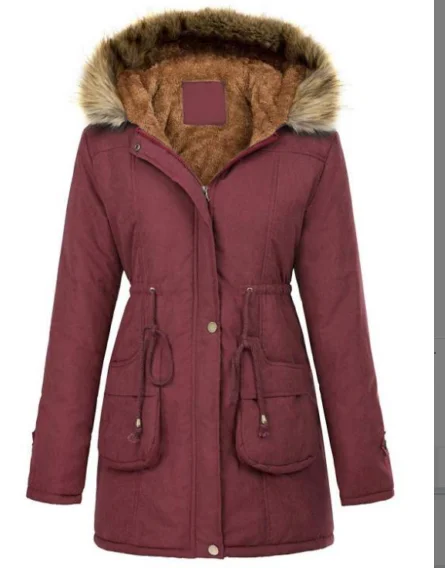 Plus Size Coats Womens Hooded Fleece Line Coats Parkas Faux Fur Jackets with Pockets 4XL
Plus Size Coats Womens Hooded Fleece Line Coats Parkas Faux Fur Jackets with Pockets 4XL