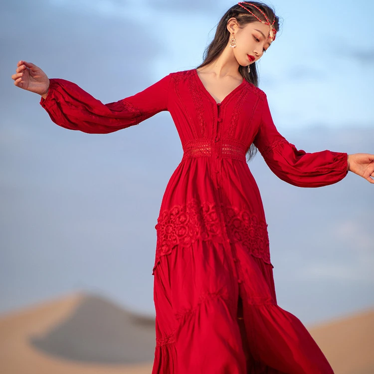 Lake red dress beach holiday skirt Night Dress Satin Sexy sleepwear with robe pajamas cotton, Customized color
Lake red dress beach holiday skirt Night Dress Satin Sexy sleepwear with robe pajamas cotton, Customized color