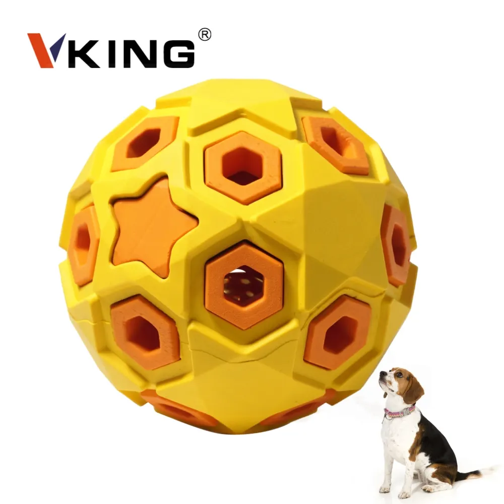 Vking Factory Wholesale Double Layer Rubber Star Puzzle Pet Feeder Interactive Ball Chew Dog Toys
Vking Factory Wholesale Double Layer Rubber Star Puzzle Pet Feeder Interactive Ball Chew Dog Toys