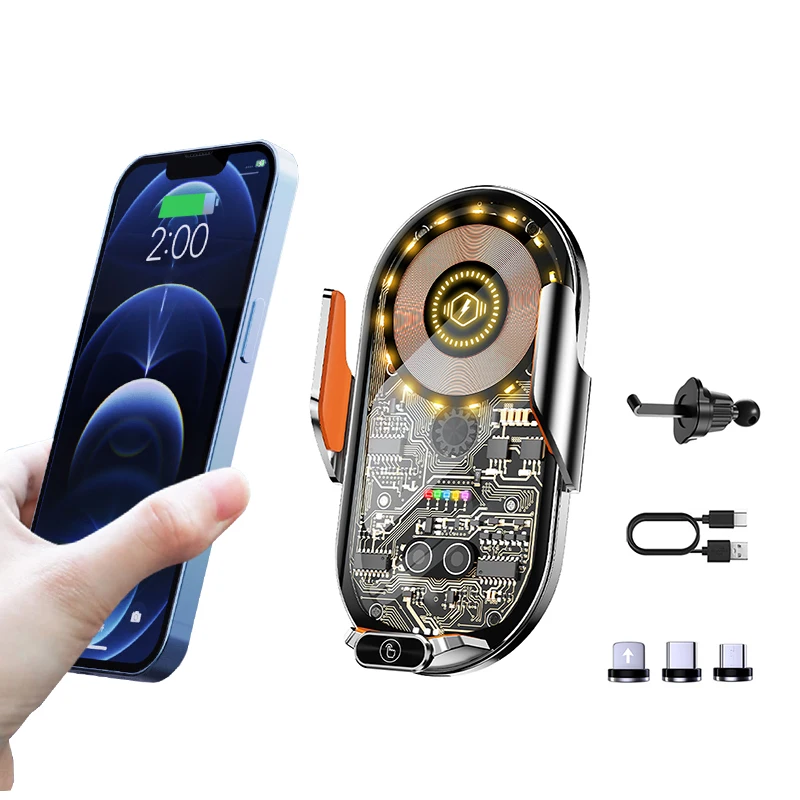 15w Punk Tempered Glass Car Charger Mount Qi Magnetic Wireless Charger For All Phone
15w Punk Tempered Glass Car Charger Mount Qi Magnetic Wireless Charger For All Phone