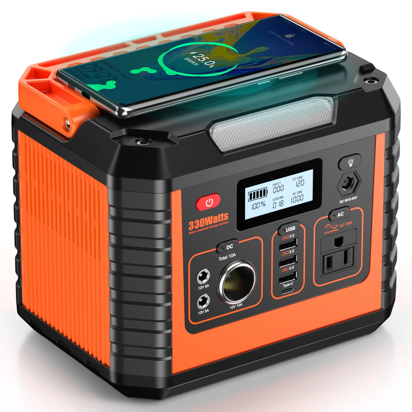 Hot Selling Multi Function Outdoor Mobile Power Supply 330W Portable AC PD Power Station With LCD Display
Hot Selling Multi Function Outdoor Mobile Power Supply 330W Portable AC PD Power Station With LCD Display