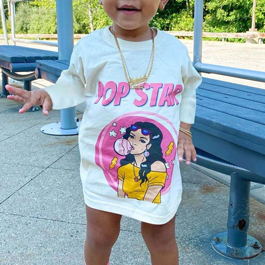 Boutique Children's Kids clothing Graphic Printing Classic Round Neck Long Girl T-shirt Summer Classic Little Girls Tops T-shirt
Boutique Children's Kids clothing Graphic Printing Classic Round Neck Long Girl T-shirt Summer Classic Little Girls Tops T-shirt