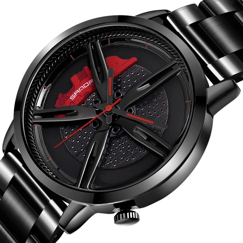 Men Watch Car Wheel Rim Hub Dial Male Wristwatch Cool Man Black Waterproof Watches Mesh Stainless Steel Quartz Relogio Masculino
Men Watch Car Wheel Rim Hub Dial Male Wristwatch Cool Man Black Waterproof Watches Mesh Stainless Steel Quartz Relogio Masculino