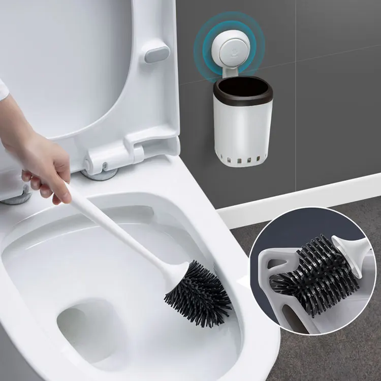 TPR Wall Mounted Silicone Toilet Brush with Holder Toilet Cleaning Bowl Brush with Vacuum Suction Cup For Bathroom Cleaning
TPR Wall Mounted Silicone Toilet Brush with Holder Toilet Cleaning Bowl Brush with Vacuum Suction Cup For Bathroom Cleaning