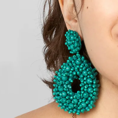 New Bohemia Jewelry Women 2019 Colorful Green Beaded Earrings Luxury Beads Tassel Boho Earrings, Green,white,black,blue,light blue,orange
New Bohemia Jewelry Women 2019 Colorful Green Beaded Earrings Luxury Beads Tassel Boho Earrings, Green,white,black,blue,light blue,orange