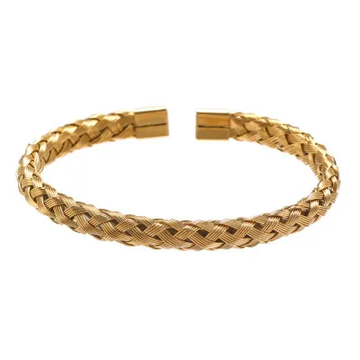Titanium steel bracelet jewelry braided steel wire open bracelets for men Hip hop wristband simple stainless steel jewelry
Titanium steel bracelet jewelry braided steel wire open bracelets for men Hip hop wristband simple stainless steel jewelry