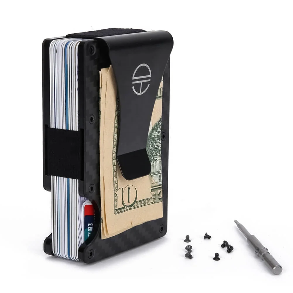 Hot Selling RFID Minimalist Aluminum Wallet Slim Metal Wallet with Money Clip RFID Front Pocket Wallet Money Clip Card Holder
Hot Selling RFID Minimalist Aluminum Wallet Slim Metal Wallet with Money Clip RFID Front Pocket Wallet Money Clip Card Holder