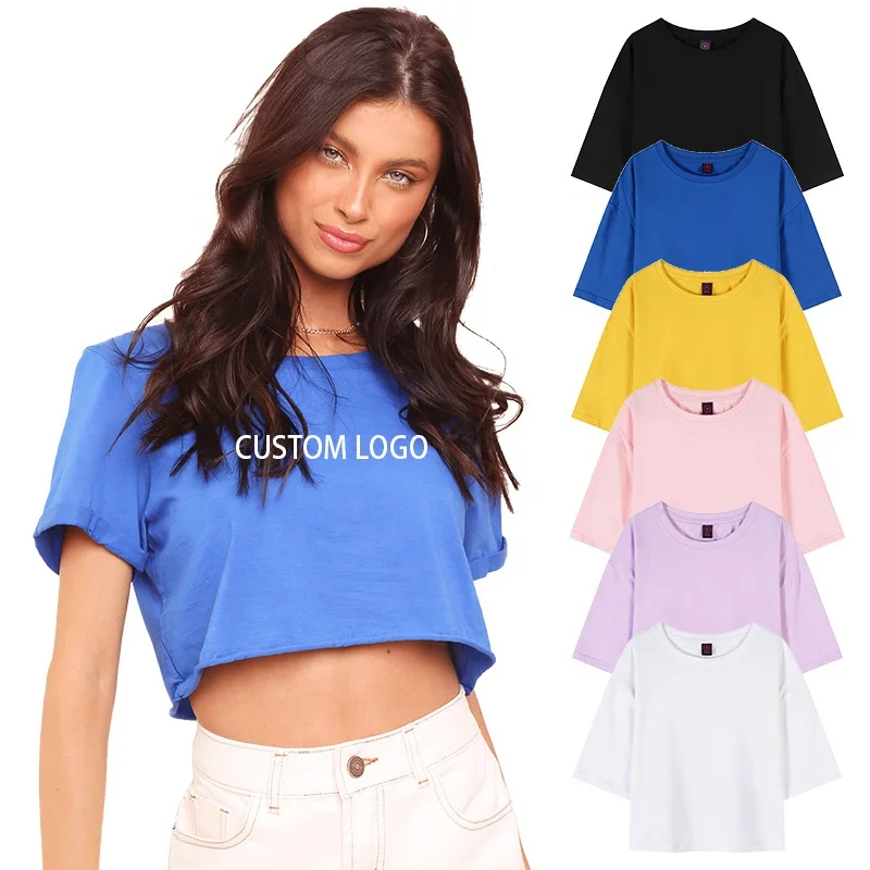 Female Custom Plain Sexy Cropped Tshirt Blanks Women Sports Cotton Crop Top Ladies T Shirt Street Wear
Female Custom Plain Sexy Cropped Tshirt Blanks Women Sports Cotton Crop Top Ladies T Shirt Street Wear
