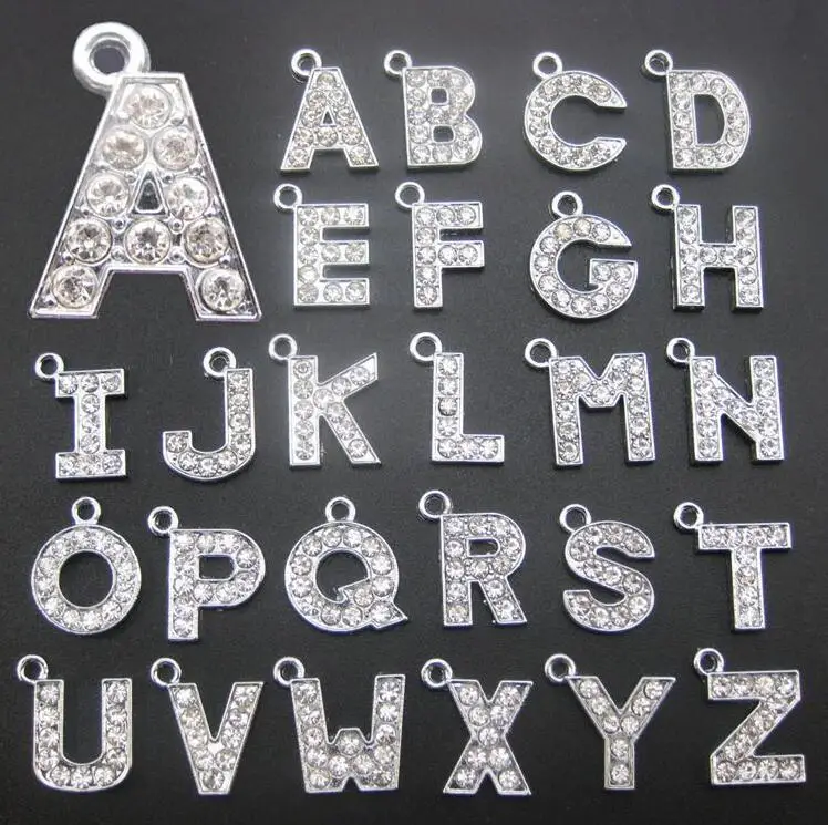 silver much designs letter from A to Z numbers crystal handmade slide charm pendants in bulk, As pic
silver much designs letter from A to Z numbers crystal handmade slide charm pendants in bulk, As pic