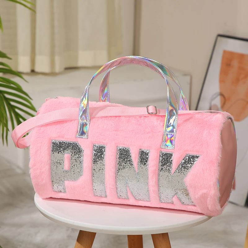 Kids Children Leisure Casual Pink bag Glitter Shiny logo Plush Duffel tote Bags Fur Travel Pink Duffle Bag For Girls, As pictures
Kids Children Leisure Casual Pink bag Glitter Shiny logo Plush Duffel tote Bags Fur Travel Pink Duffle Bag For Girls, As pictures