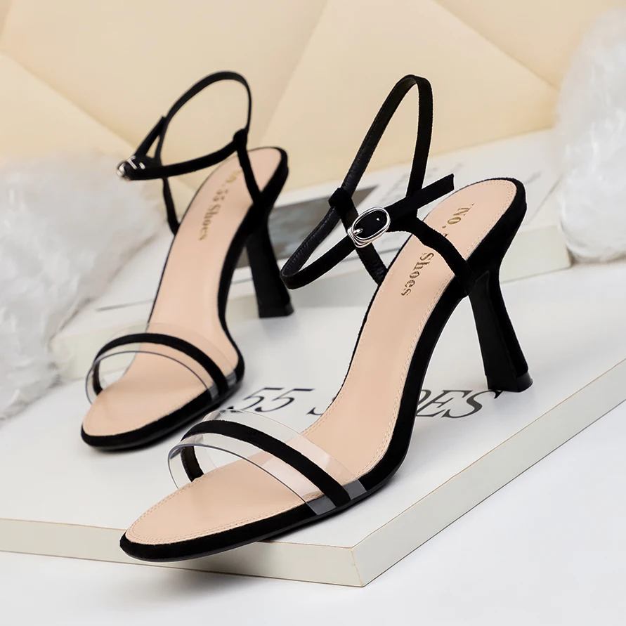 Latest promotion round toe thin heel 2021 latest ladies trendy high heels sandals shoes for women, Black/apricot
Latest promotion round toe thin heel 2021 latest ladies trendy high heels sandals shoes for women, Black/apricot