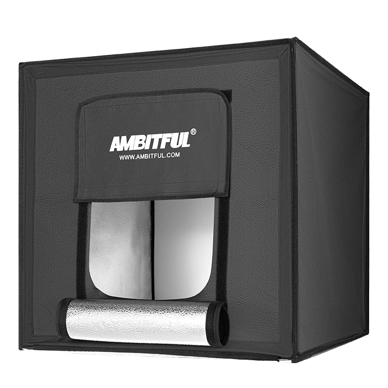AMBITFUL 60cm LED Photo Studio LightBox Adjustable Brightness Luces Led Light Softbox with 5 Color Background Paper, Other
AMBITFUL 60cm LED Photo Studio LightBox Adjustable Brightness Luces Led Light Softbox with 5 Color Background Paper, Other