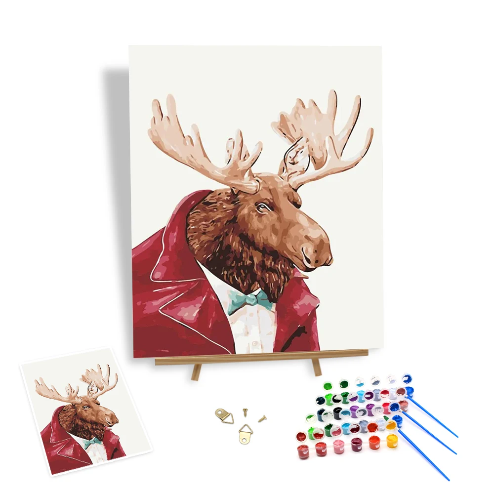 Modern Custom Paint by Numbers Mr. Deer In Red Dress Paint By Numbers Photo Hand Painted On Canvas The Canvas Print Living Room
Modern Custom Paint by Numbers Mr. Deer In Red Dress Paint By Numbers Photo Hand Painted On Canvas The Canvas Print Living Room