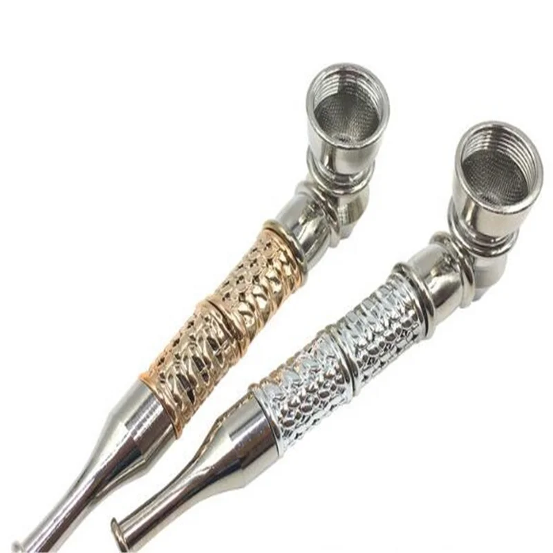Portable Detachable Smoking Pipe, Gold/sliver