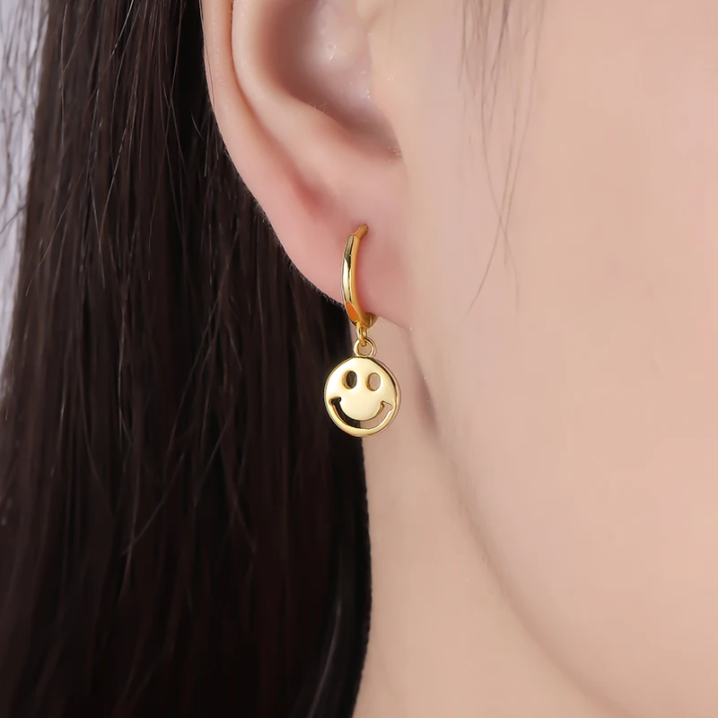 ENSHIR Popular Smiley Face Earrings Simple Fashion Glossy Ear Buckle For Women, Silver,gold
ENSHIR Popular Smiley Face Earrings Simple Fashion Glossy Ear Buckle For Women, Silver,gold