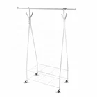 Reliable reputation metal clothes drying rack with double lower shelves