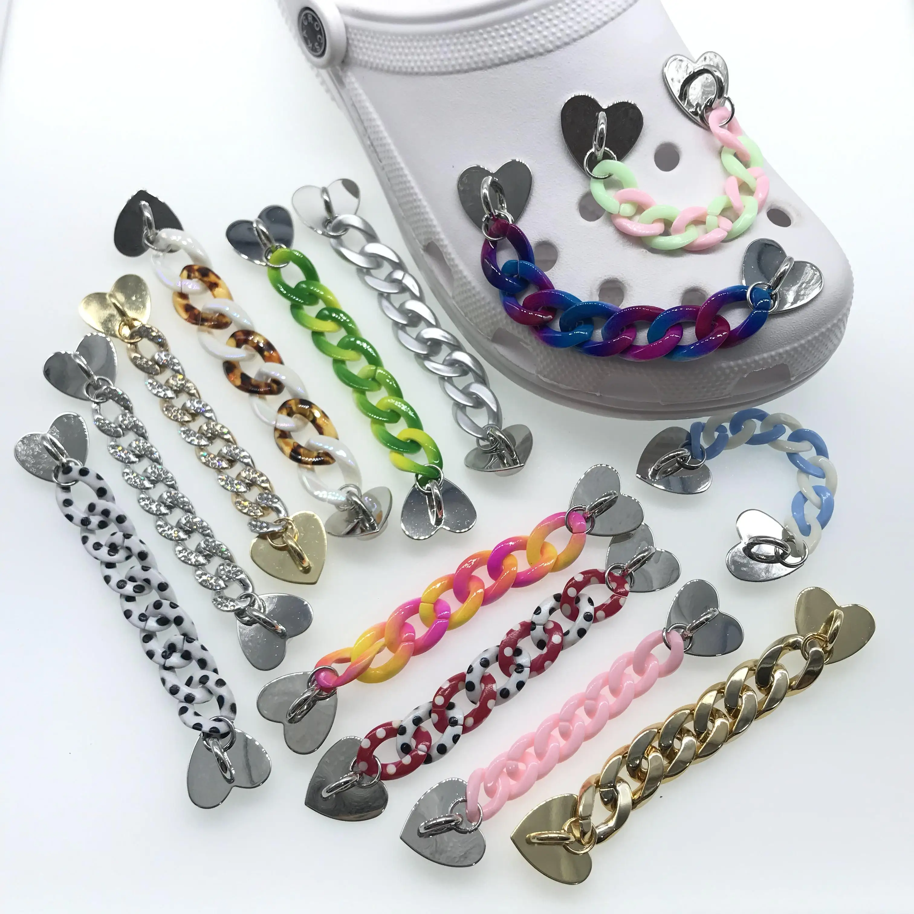 High-end Hot sale rock chains charms for croc shoe decoration accessories for croc shoe, Picture
High-end Hot sale rock chains charms for croc shoe decoration accessories for croc shoe, Picture