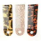 Hot Sale Customized Logo Cellulose Acetate Small Beauty Comb Pocket Hair Trim Comb