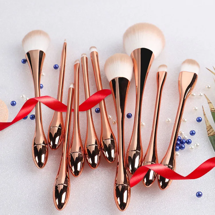 Fashion Sexy Rose Gold Slim Waist 10pcs make up brushes luxury professional private label makeup brush set with brush bag
Fashion Sexy Rose Gold Slim Waist 10pcs make up brushes luxury professional private label makeup brush set with brush bag