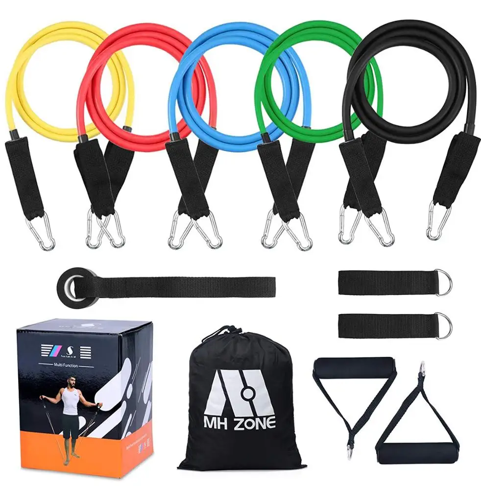 2018 Best selling Home Workouts Yoga Fitness Set 11 Pcs Natural Latex Resistance Band, Customized color
2018 Best selling Home Workouts Yoga Fitness Set 11 Pcs Natural Latex Resistance Band, Customized color
