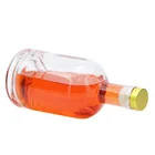 Wholesale Bottles Vodka Bottle Factory Wholesale Thick Bottom Glass Wine Bottles Custom Transparent Empty Vodka Bottle