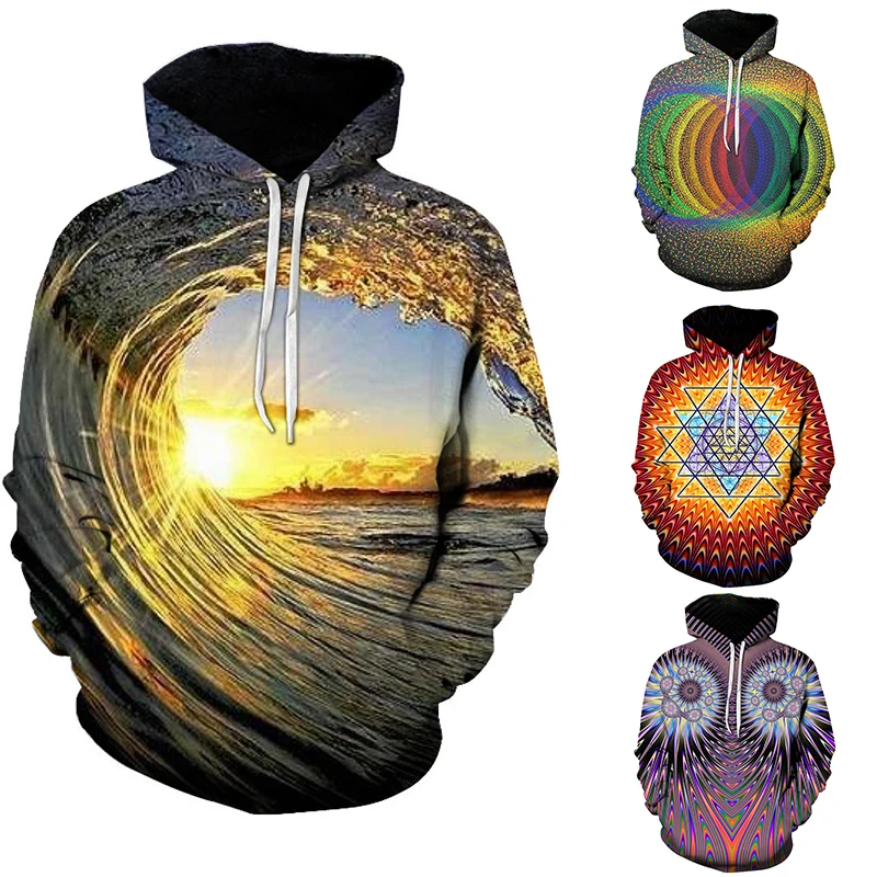 Men's Fashion Hoodie Colorful Dyeing Personality Creative 3D Digital Printing Casual Couple Hooded Sweatshirt 
Men's Fashion Hoodie Colorful Dyeing Personality Creative 3D Digital Printing Casual Couple Hooded Sweatshirt