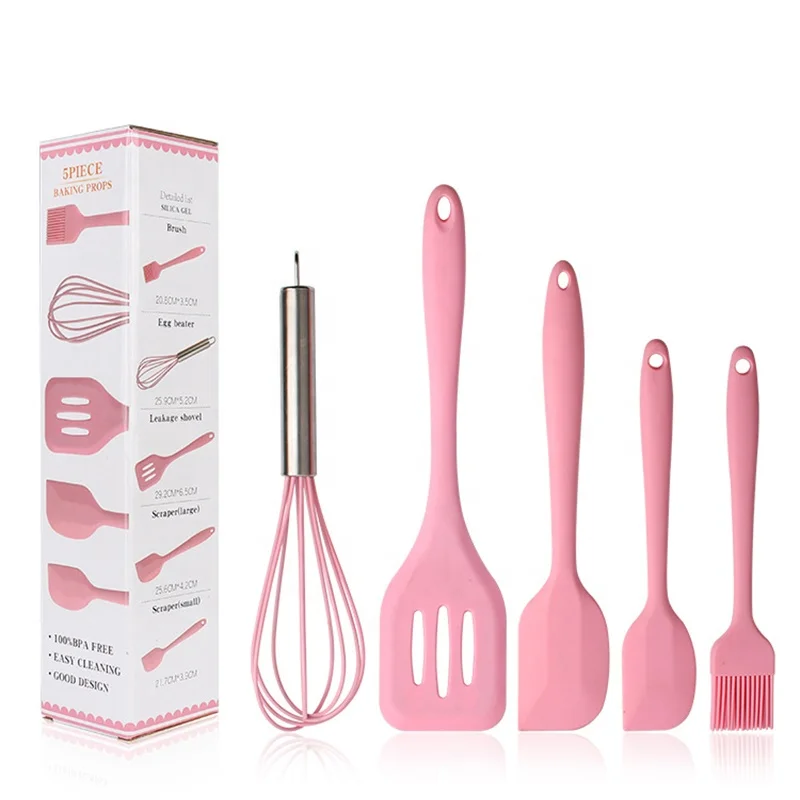 High Quality Candy Making Silicone Baking Utensil Spatula Pink Kitchen Utensil Set, Red, black, pink, green or customized colors
High Quality Candy Making Silicone Baking Utensil Spatula Pink Kitchen Utensil Set, Red, black, pink, green or customized colors