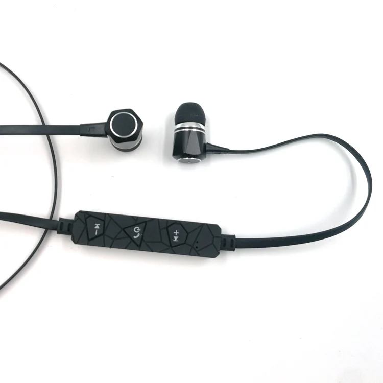 Classic Magnetic Attraction Blue tooth Earphone with Build-in Mic Metallic Popular Earbuds For Wholesale - ANKUX.COM