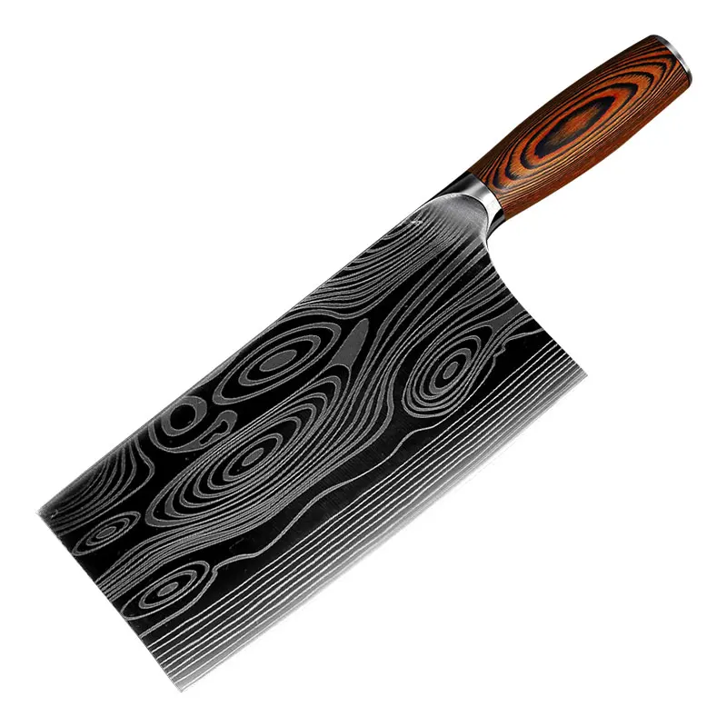 Chinese 7 Inch Damascus Laser Patter Stainless Steel Kitchen Cleaver Knife Meat Cutting Cooking Professional Chef Knife
Chinese 7 Inch Damascus Laser Patter Stainless Steel Kitchen Cleaver Knife Meat Cutting Cooking Professional Chef Knife