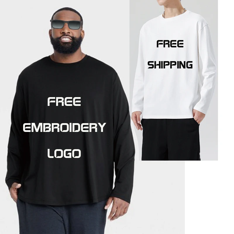 Free shipping High Quality Wholesale big and tall plus size men t shirt Long Sleeve 100% Cotton Free Custom T shirt, Customized color
Free shipping High Quality Wholesale big and tall plus size men t shirt Long Sleeve 100% Cotton Free Custom T shirt, Customized color