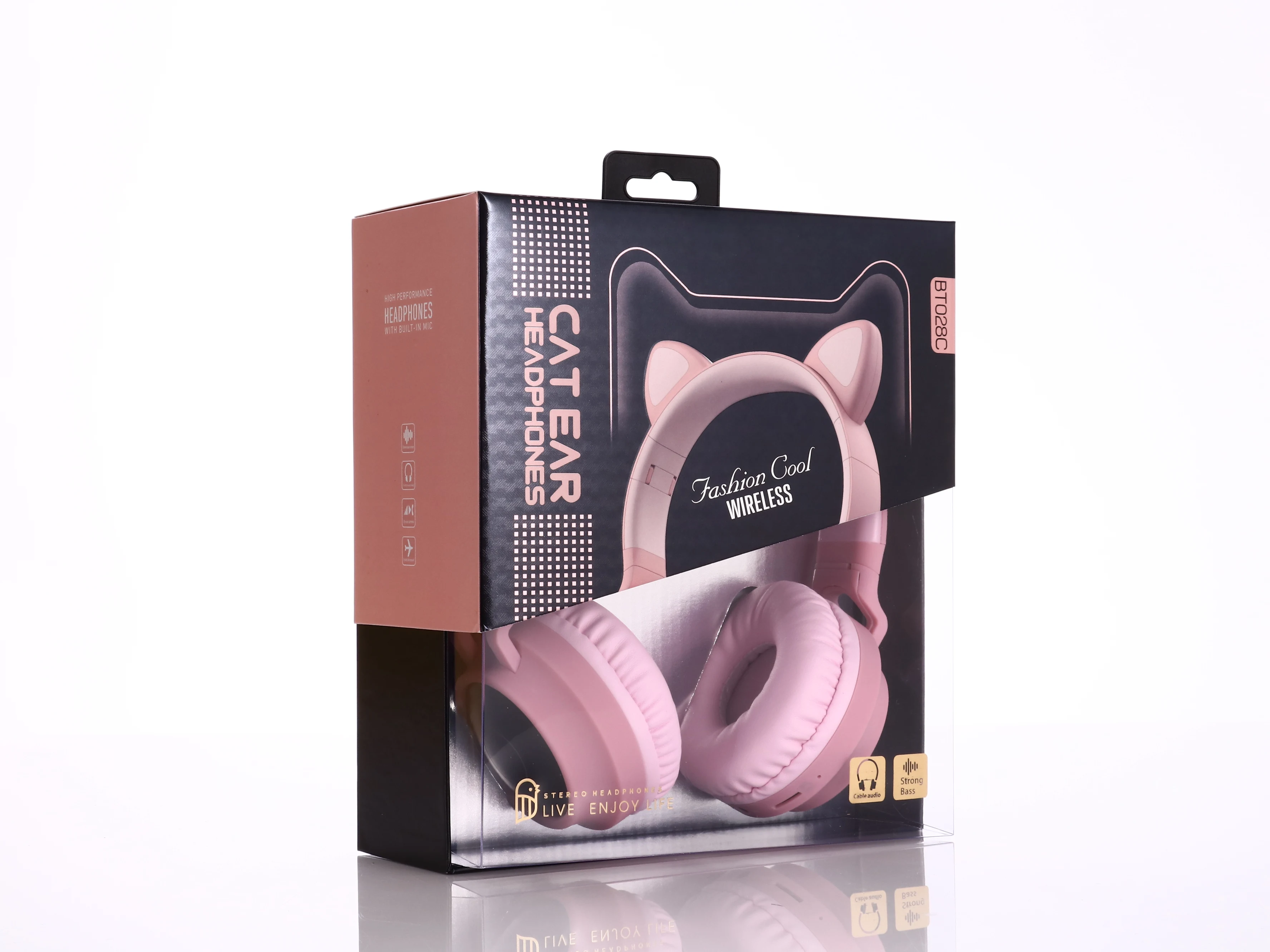 Customizable Logo Wireless Headphone Over Ear Stereo Wireless Headset for kids - ANKUX.COM