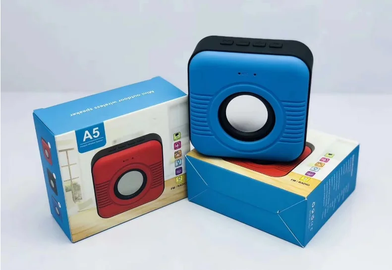 Square Gift Multi-function Wireless Connection Bluetooth Speaker Music Player Hands-free Call Small Speaker - ANKUX.COM
