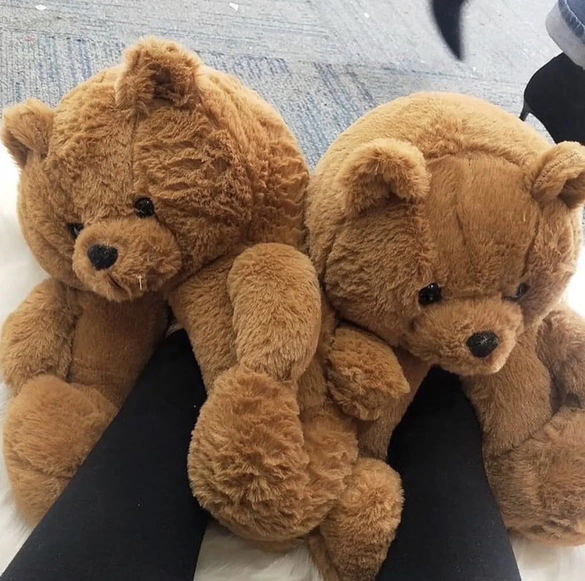Adult Ladies Fur Teddy Bear Home Slippers Animal Shaped Plush Fits All Slides For Women
Adult Ladies Fur Teddy Bear Home Slippers Animal Shaped Plush Fits All Slides For Women
