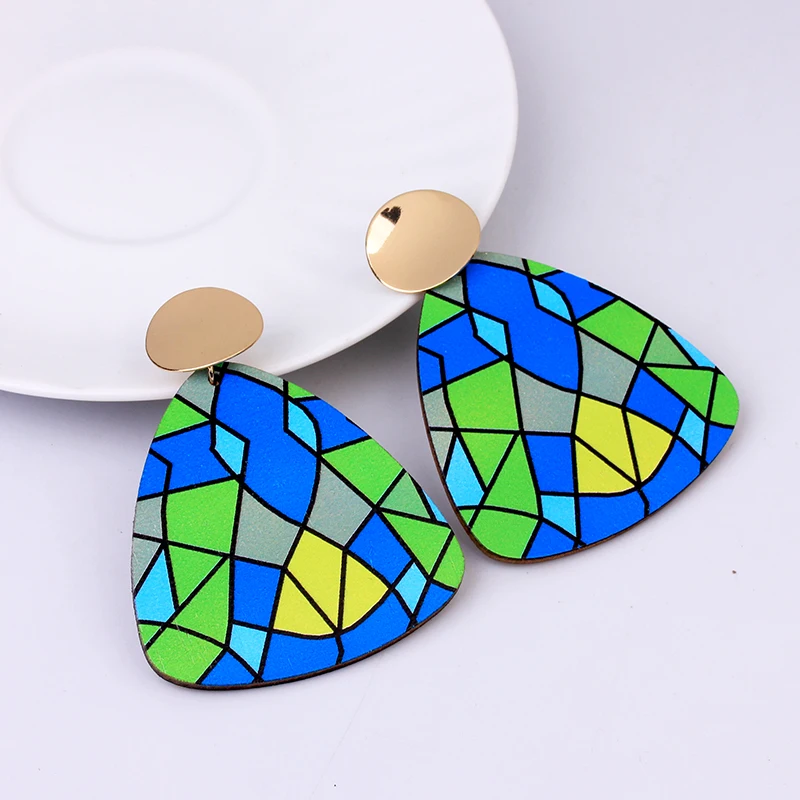 Ethnic Colorful Wooden Earrings Statement Trendy Jewelry Drop Gold Dangle African Earrings For Women 2020 New
Ethnic Colorful Wooden Earrings Statement Trendy Jewelry Drop Gold Dangle African Earrings For Women 2020 New