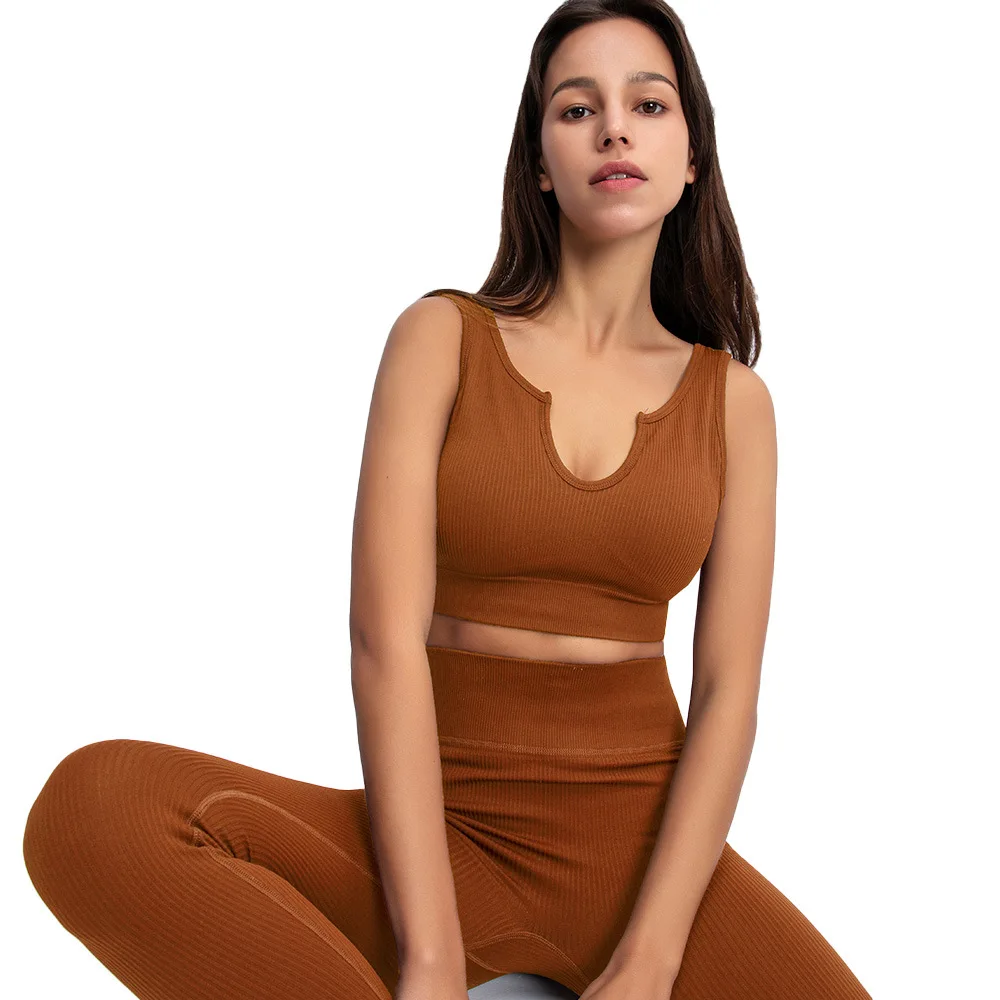 Hot Sale Sexy U-neck Knitting Sport Tank Top and Trousers 2 Piece Set Yoga Suit, Picture
Hot Sale Sexy U-neck Knitting Sport Tank Top and Trousers 2 Piece Set Yoga Suit, Picture