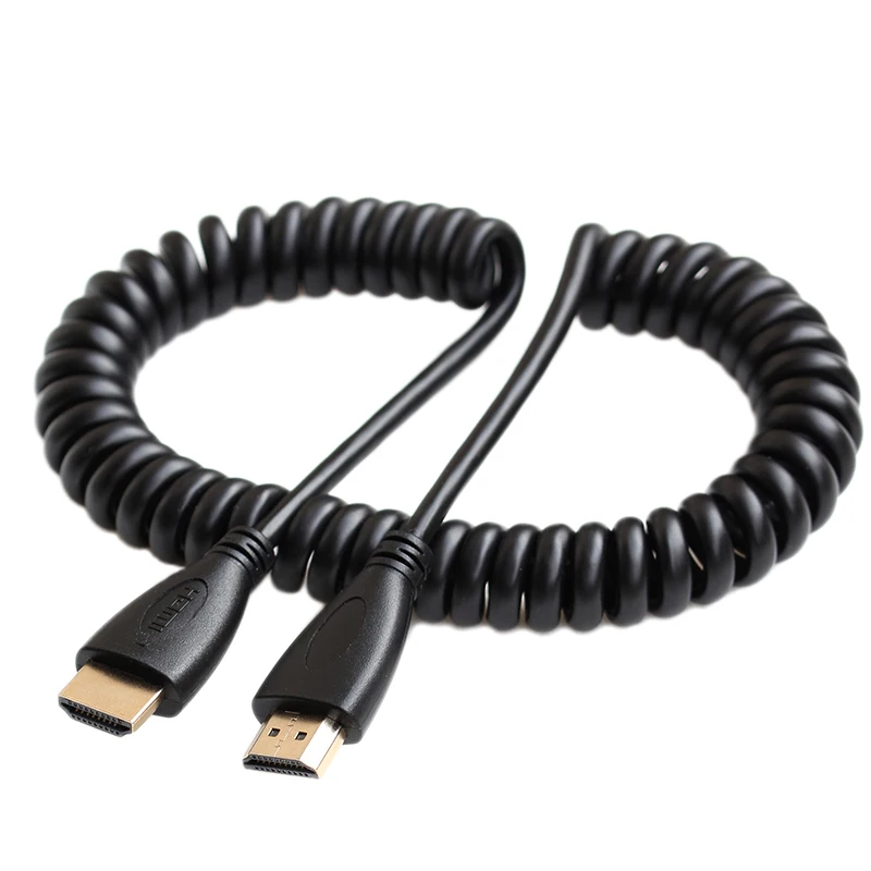 HD-MI Male to HD-MI Male Cable Lead Cord Wire 1080p Spring coiled HDTV Cable for TV/Projector
HD-MI Male to HD-MI Male Cable Lead Cord Wire 1080p Spring coiled HDTV Cable for TV/Projector