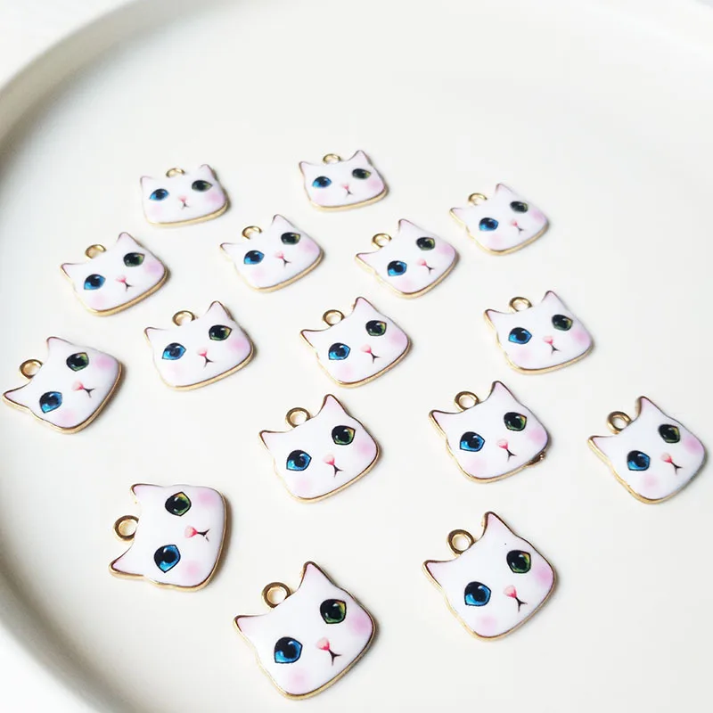 Alloy Printing Cute Cartoon Cat Head Pendant Earrings Hand Made DIY Jewelry Accessories, As pic show
Alloy Printing Cute Cartoon Cat Head Pendant Earrings Hand Made DIY Jewelry Accessories, As pic show