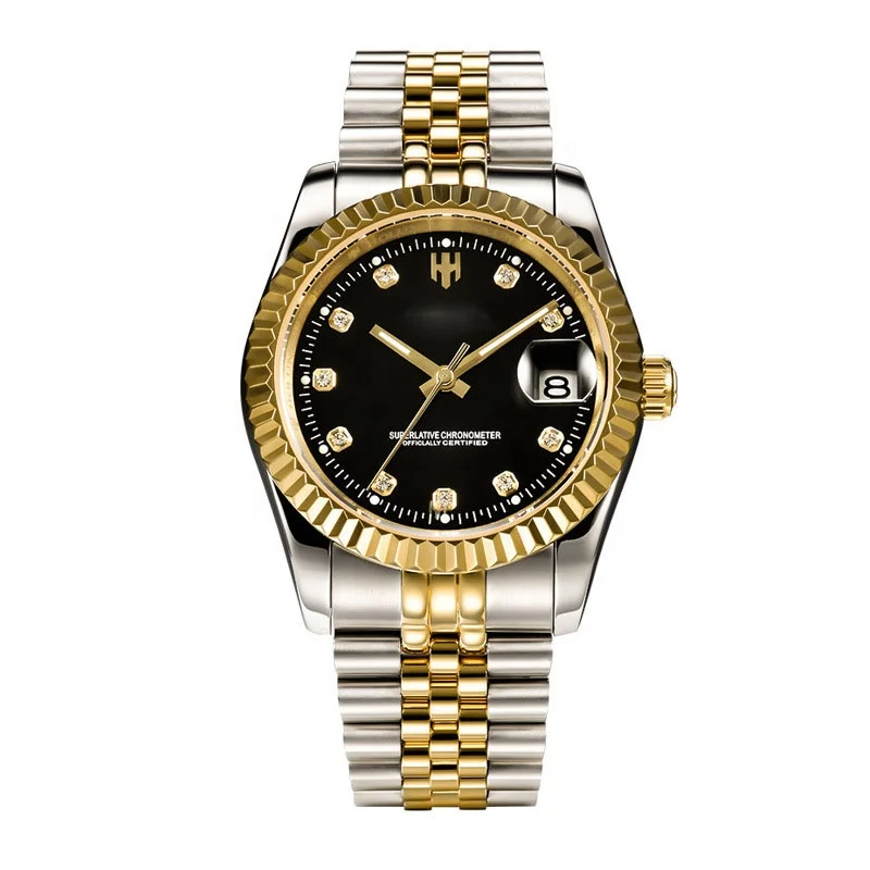 Men Gold Stainless Steel Watch Men Automatic Mechanical Self-Wind Watch Designer Dress Men Wristwatches, Gold/silver/black
Men Gold Stainless Steel Watch Men Automatic Mechanical Self-Wind Watch Designer Dress Men Wristwatches, Gold/silver/black
