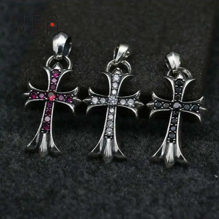 Sterling Silver retro cross sweater chain crystal pendant Thai silver couple jewelry Fashion Necklace Pendant
Sterling Silver retro cross sweater chain crystal pendant Thai silver couple jewelry Fashion Necklace Pendant